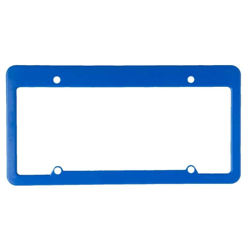 License Plate Frame w/ 4 Holes & Straight Top - 3
