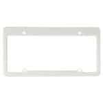 License Plate Frame w/ 4 Holes & Straight Top - 5