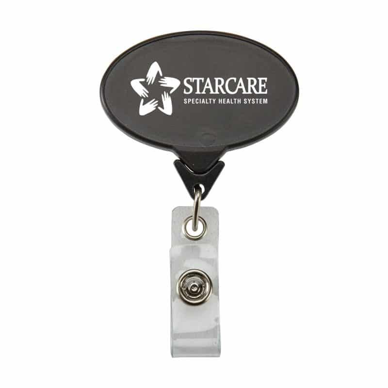 Oval Badge Reel Secure-A-Badge™ - 6