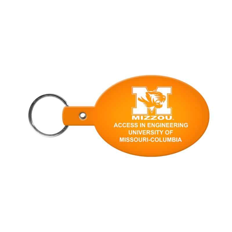 Oval Flexible Key Tag - 3