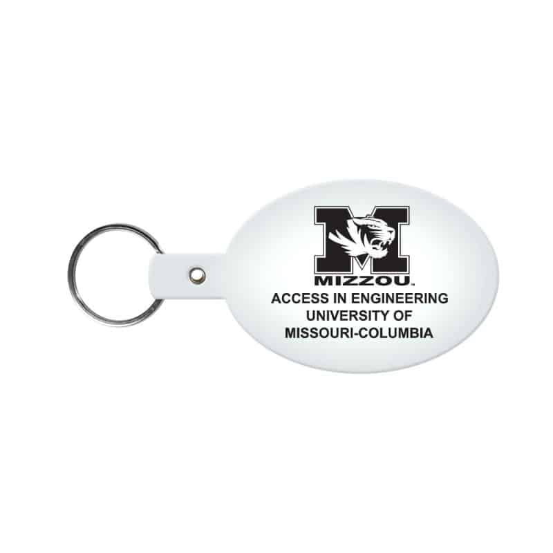 Oval Flexible Key Tag - 9