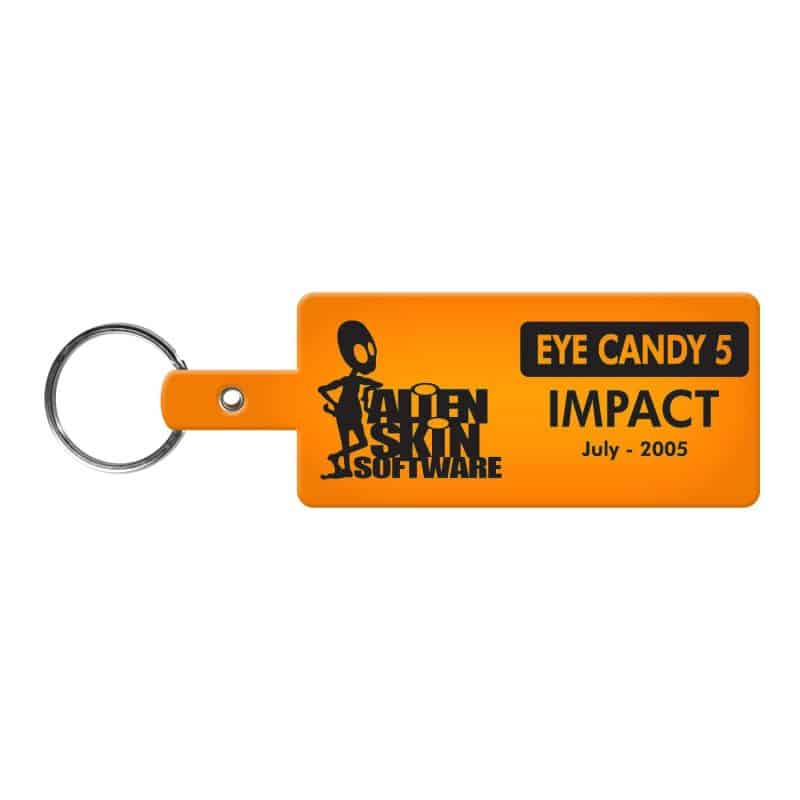 Rectangle Flexible Key Tag - 3