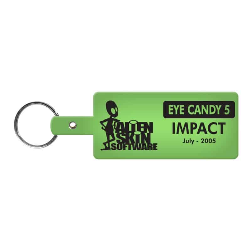 Rectangle Flexible Key Tag - 4