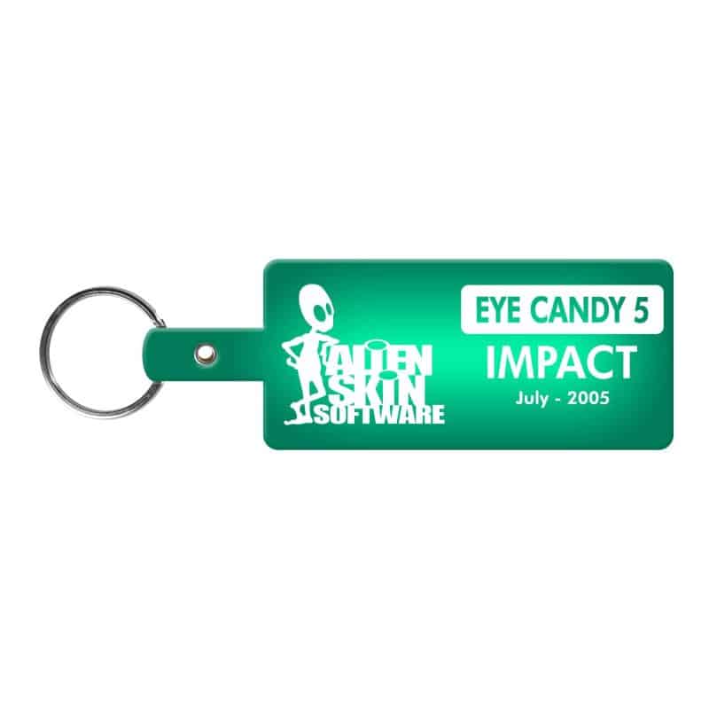 Rectangle Flexible Key Tag - 5