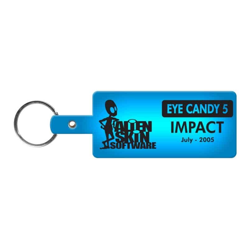 Rectangle Flexible Key Tag - 7