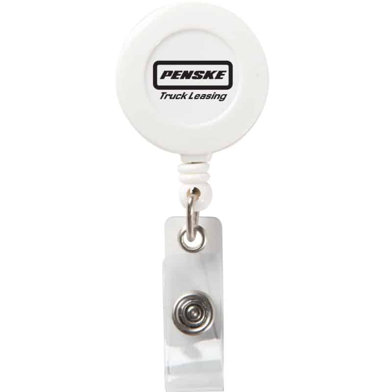 Round Badge Reel w/Alligator Clip - 5