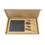 Slate Cheese Board Gift Box Set - 8