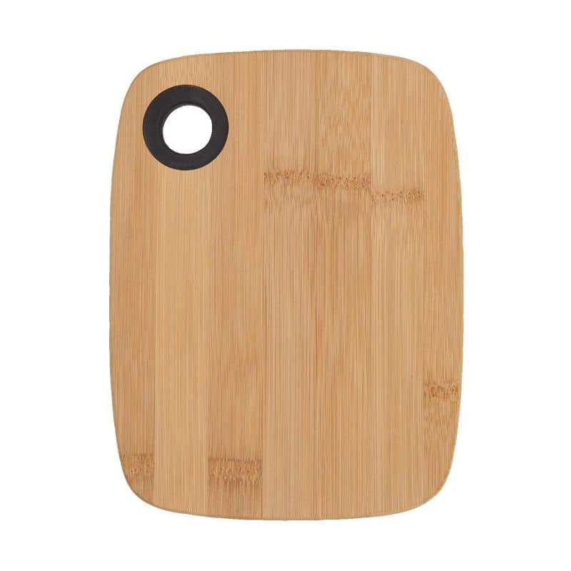 Small Bamboo Cutting Board w/Silicone Ring - 2