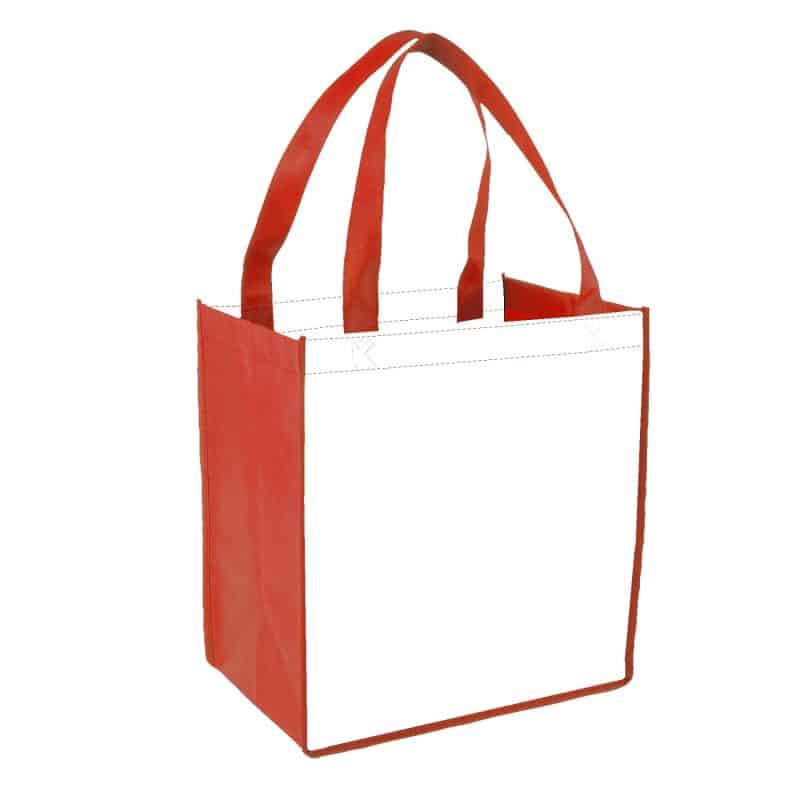 Sublimated Non-Woven Grocery Tote Bag (2-Sided) - 6