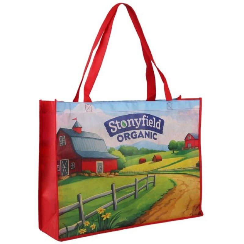 2 Sided Sublimated Large Non-Woven Shopping Tote Bag - 2