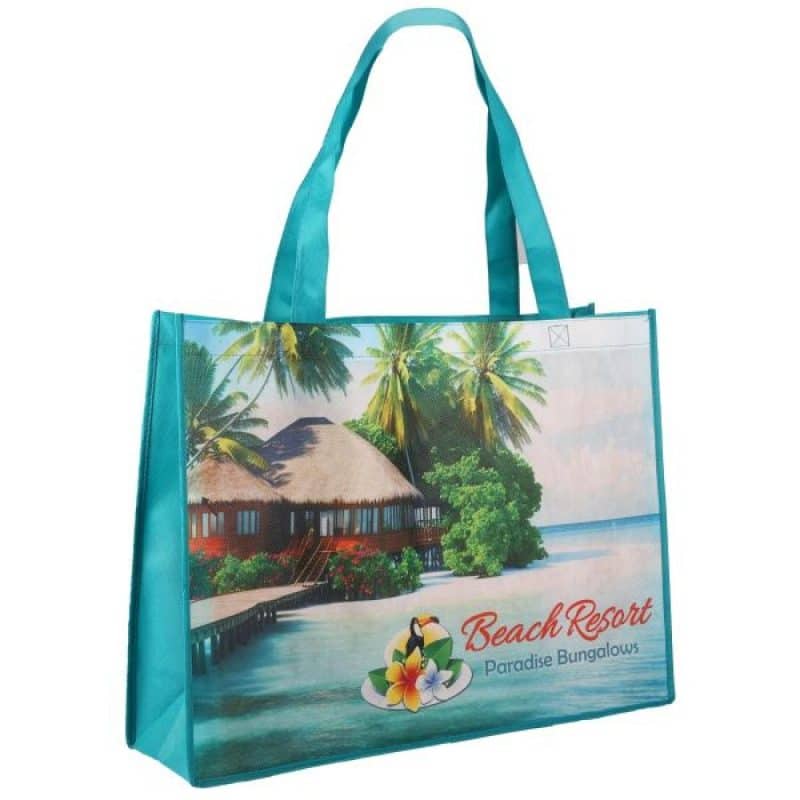 2 Sided Sublimated Large Non-Woven Shopping Tote Bag - 3