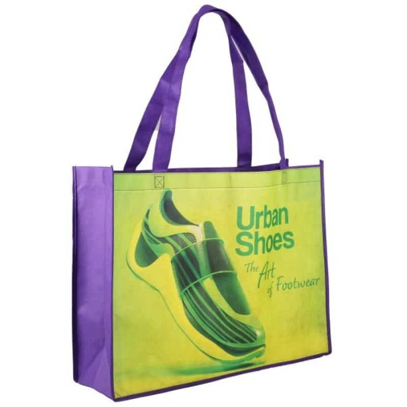 2 Sided Sublimated Large Non-Woven Shopping Tote Bag - 4