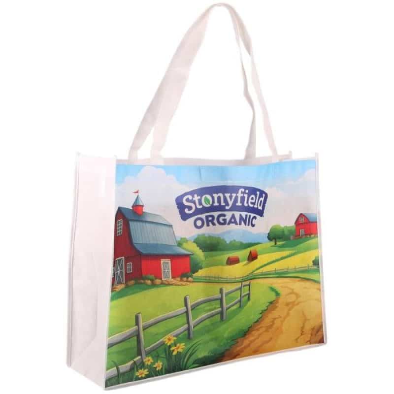 Sublimated Large Non-Woven Shopping Tote Bag - 4