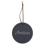 Slate Round Ornament