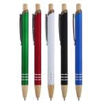 Venosa Velvet-Touch Aluminum Pen w/Bamboo Accents - 1