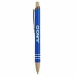 Venosa Velvet-Touch Aluminum Pen w/Bamboo Accents - 3