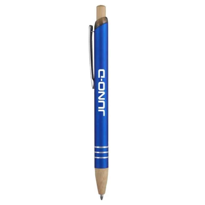 Venosa Velvet-Touch Aluminum Pen w/Bamboo Accents - 3