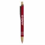 Venosa Velvet-Touch Aluminum Pen w/Bamboo Accents - 4