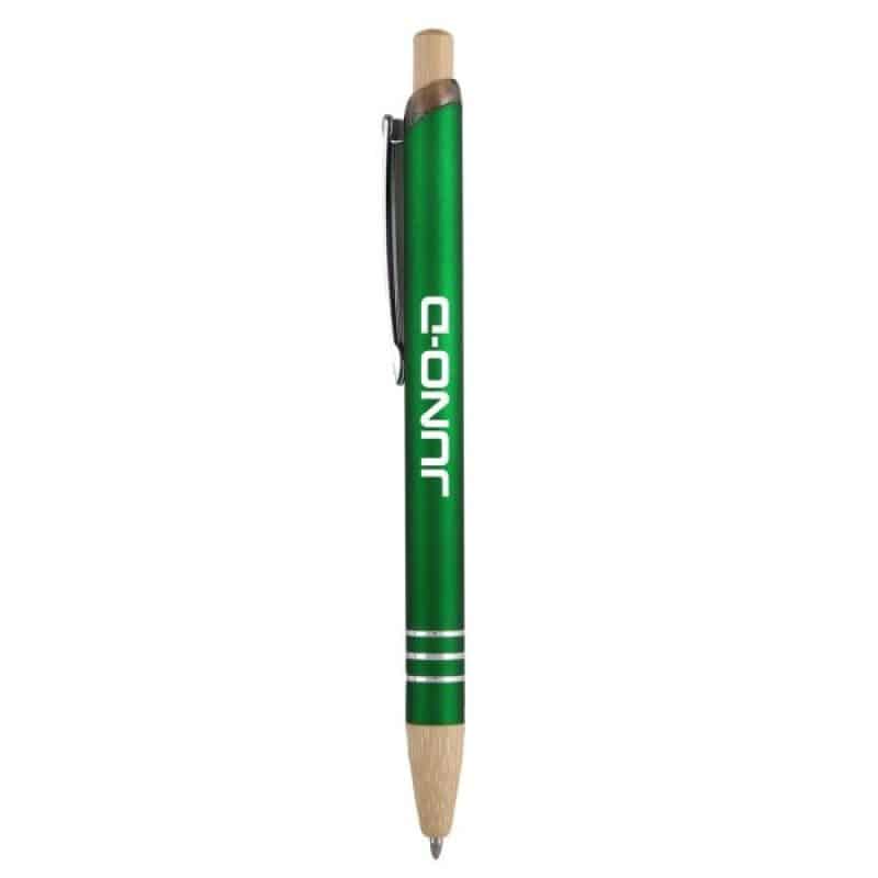 Venosa Velvet-Touch Aluminum Pen w/Bamboo Accents - 5