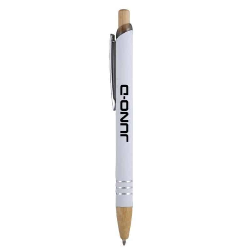 Venosa Velvet-Touch Aluminum Pen w/Bamboo Accents - 6
