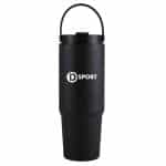 27 Oz. Siam Powder Coated Recycled Stainless Steel Tumbler w/Carrying Handle