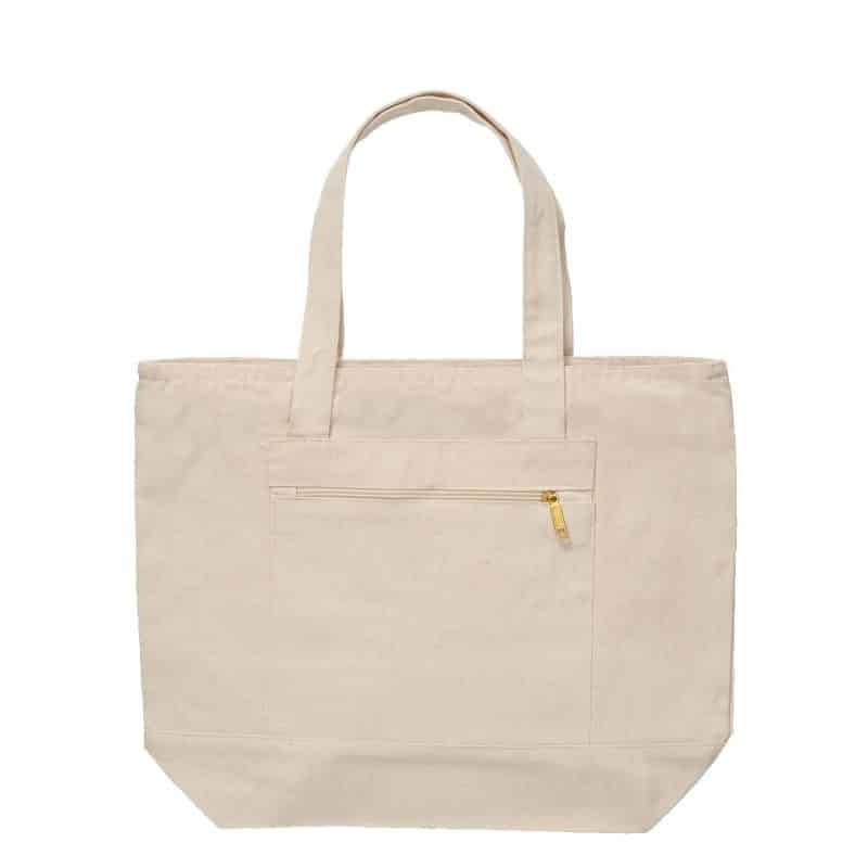 12 Oz. Cotton Canvas Zippered Tote Bag - 2