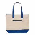 12 Oz. Cotton Canvas Zippered Tote Bag - 4