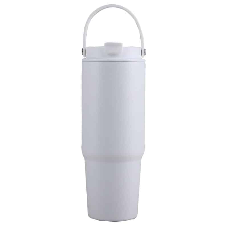 27 Oz. Siam Powder Coated Recycled Stainless Steel Tumbler w/Carrying Handle - 5