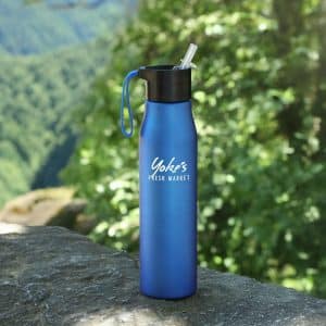 24 Oz. Ridge Recycled Aluminum Bottle w/Silicone Grip