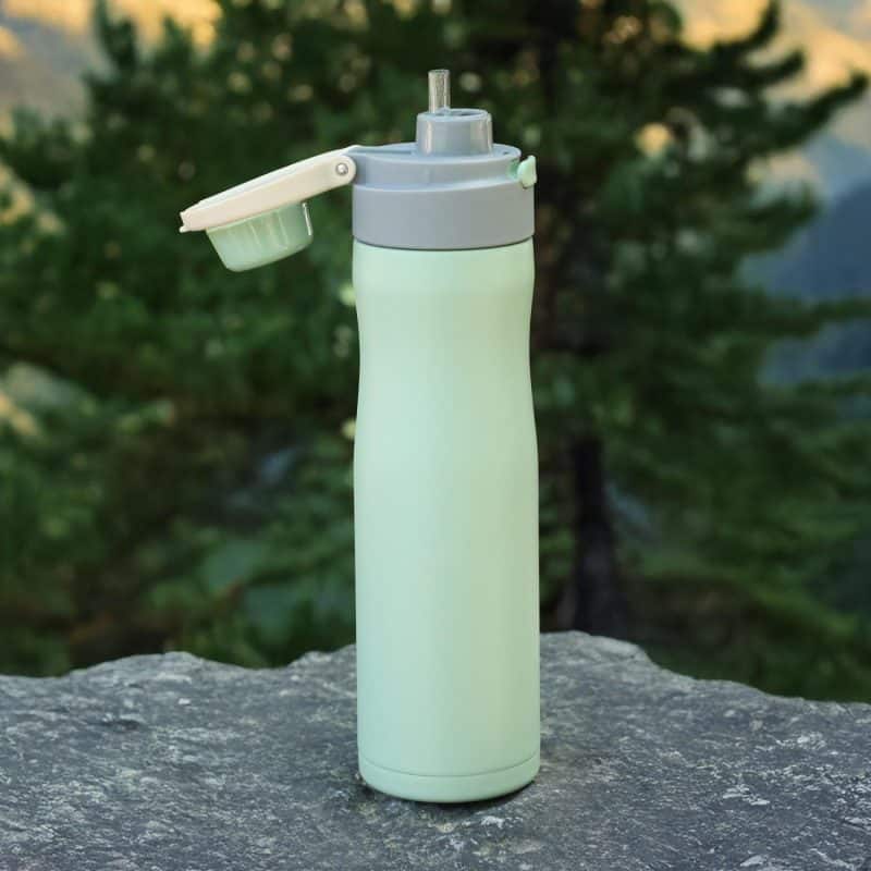 24 Oz. Vertex Powder Coated Recycled Stainless Steel Bottle - 1