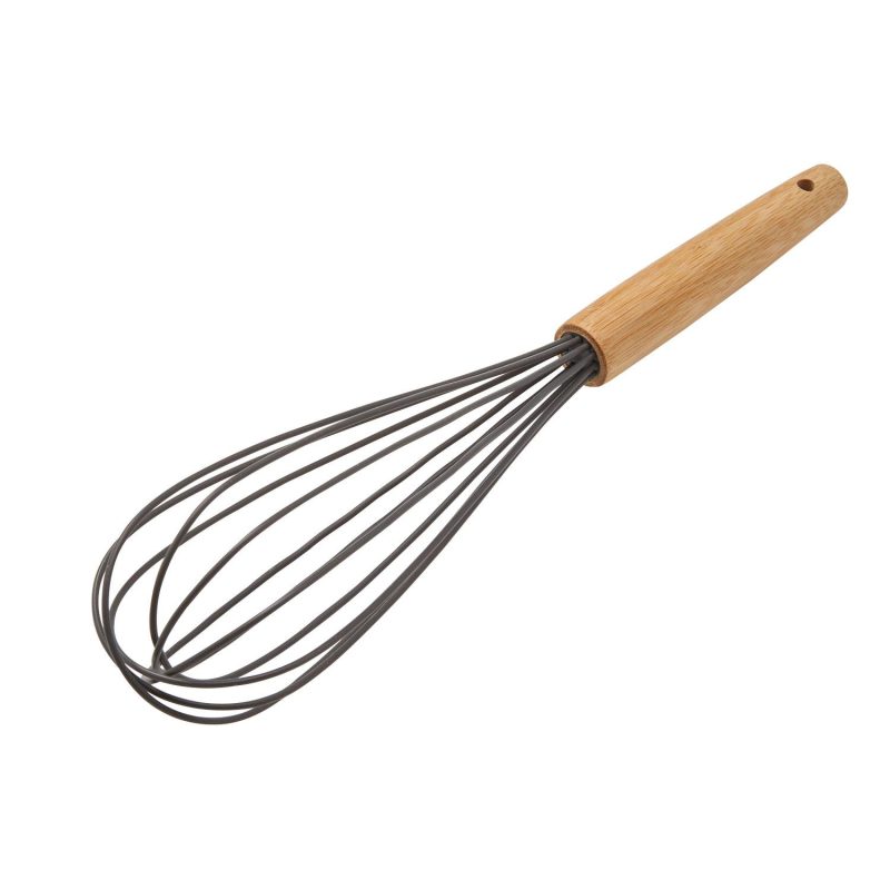 Silicone Whisk w/Bamboo Handle - 1