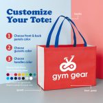 Color Combination Non-Woven Shopping Tote Bag - 2