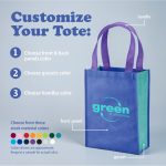 Color Combination Payson Non-Woven Mini Tote Bag - 2