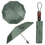40'' Arc Gem Wooden Handle Automatic Umbrella - 3