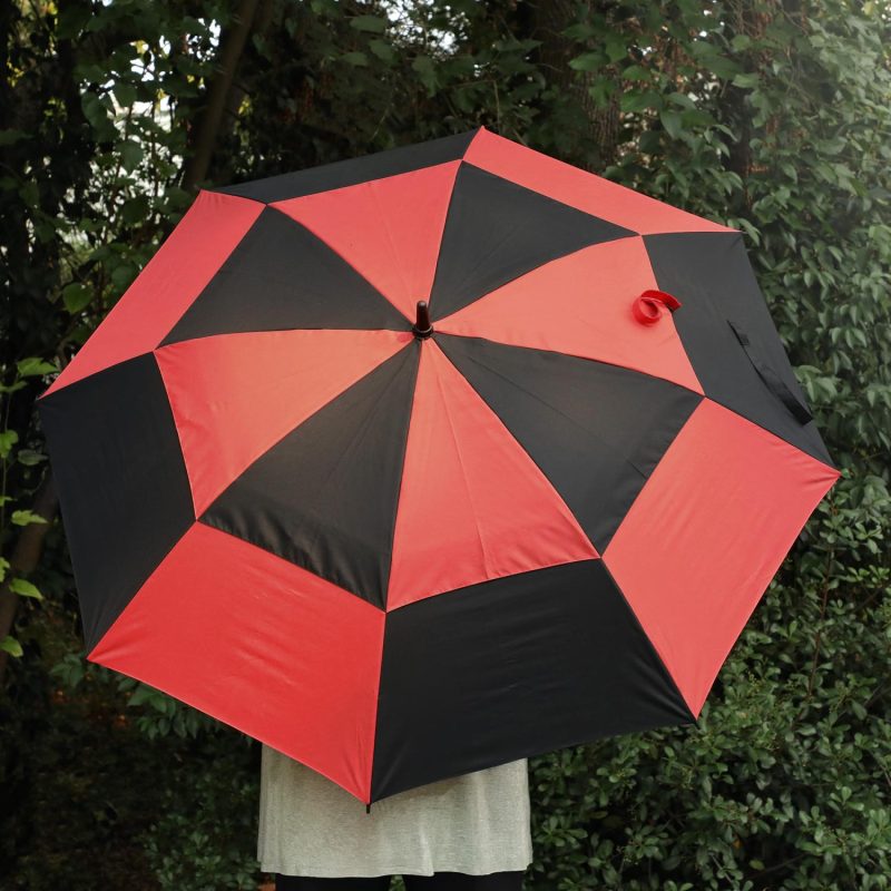 48" Arc Windproof Vented Automatic Umbrella - 1