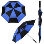 48" Arc Windproof Vented Automatic Umbrella - 2