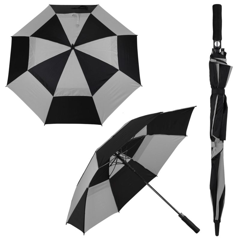 48" Arc Windproof Vented Automatic Umbrella - 3