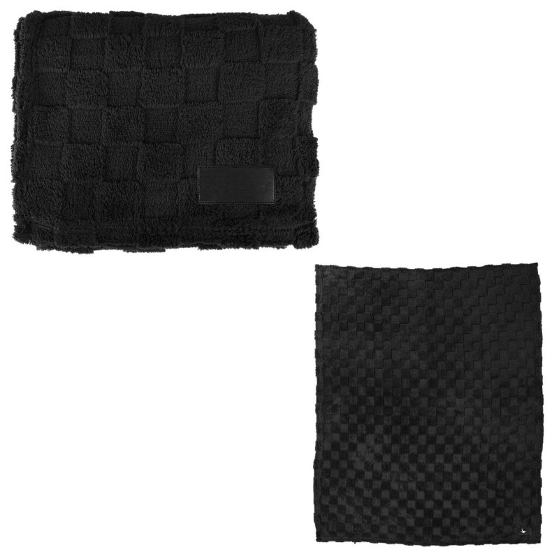 rPET Checkered Sherpa Fleece Blanket - 1