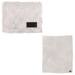 rPET Checkered Sherpa Fleece Blanket - 3