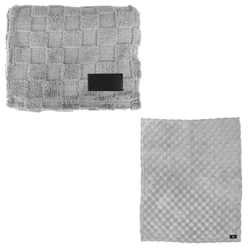 rPET Checkered Sherpa Fleece Blanket - 6