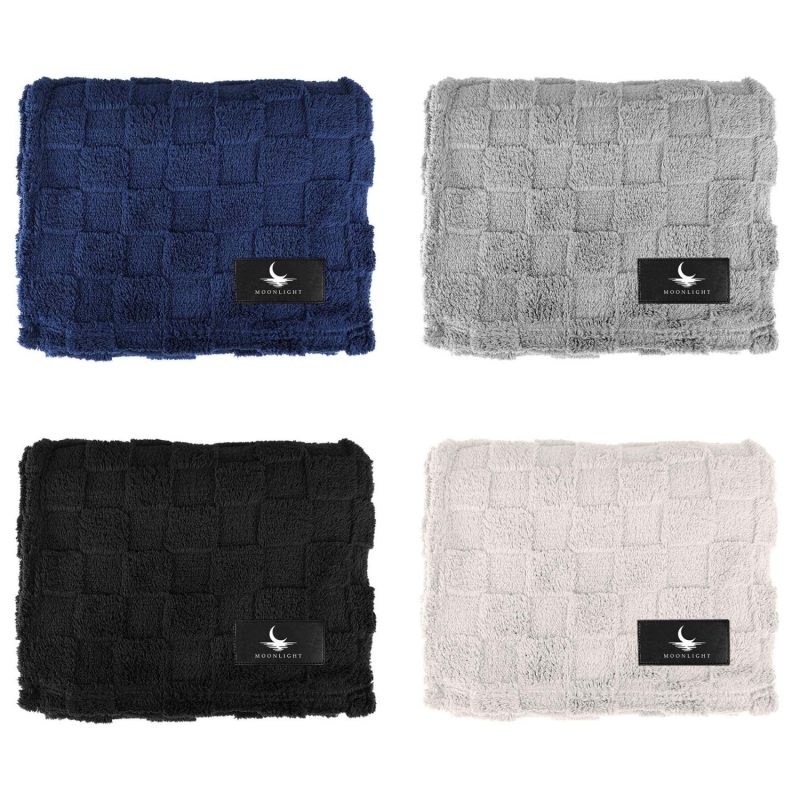 rPET Checkered Sherpa Fleece Blanket - 7